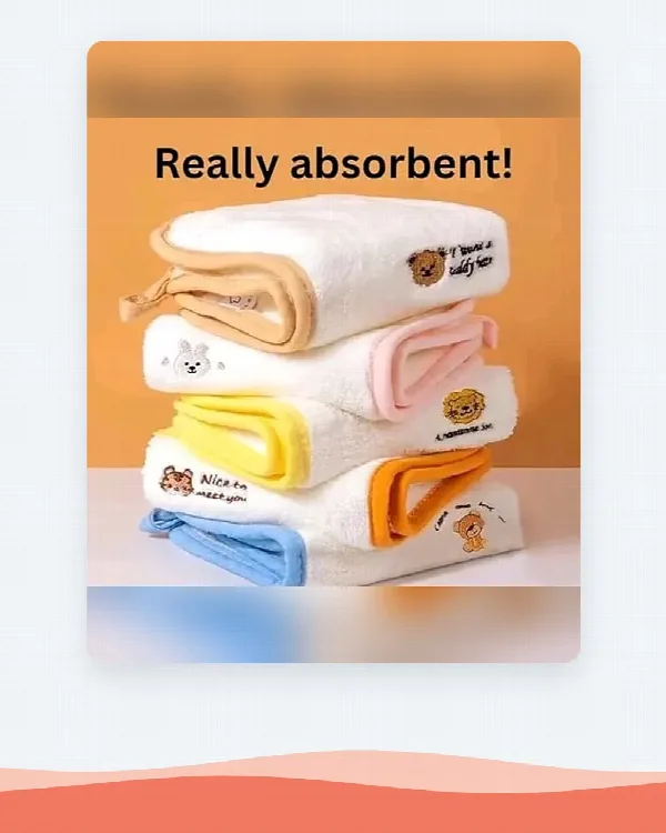 SnuggleSoft Kids Face Towels