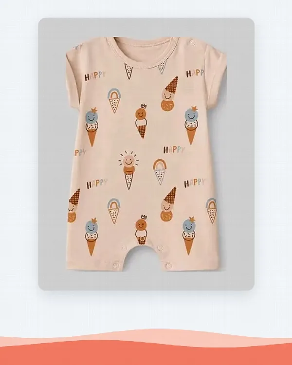 Cotton Printed Baby Romper