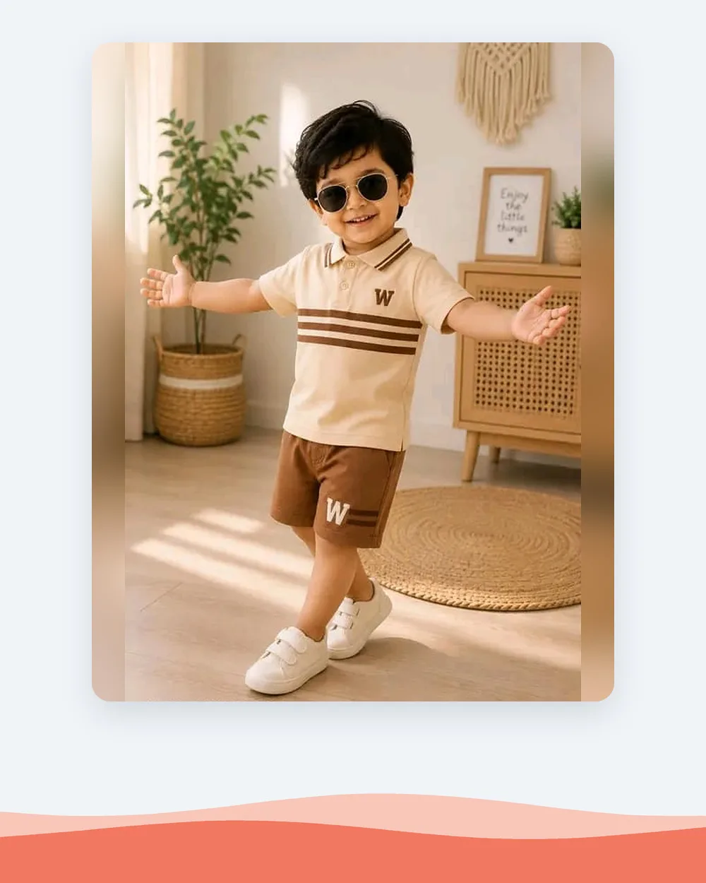 Polo T Shirt Half Sleeve Collared with Shorts