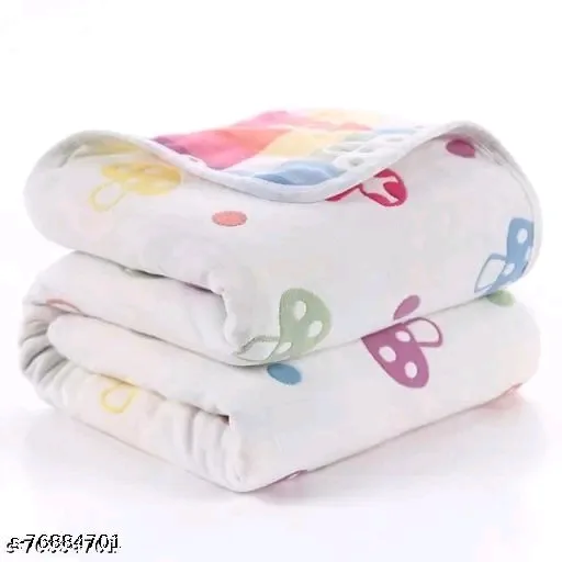 Muslin Cotton Stroller Cover Swaddle Wrap Receiving Blanket